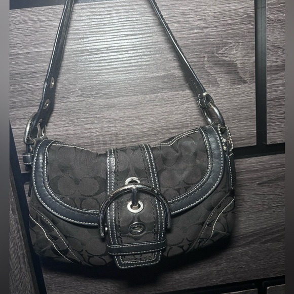 Coach Handbags - black signature y2k Coach SoHo shoulder bag 🖤✨